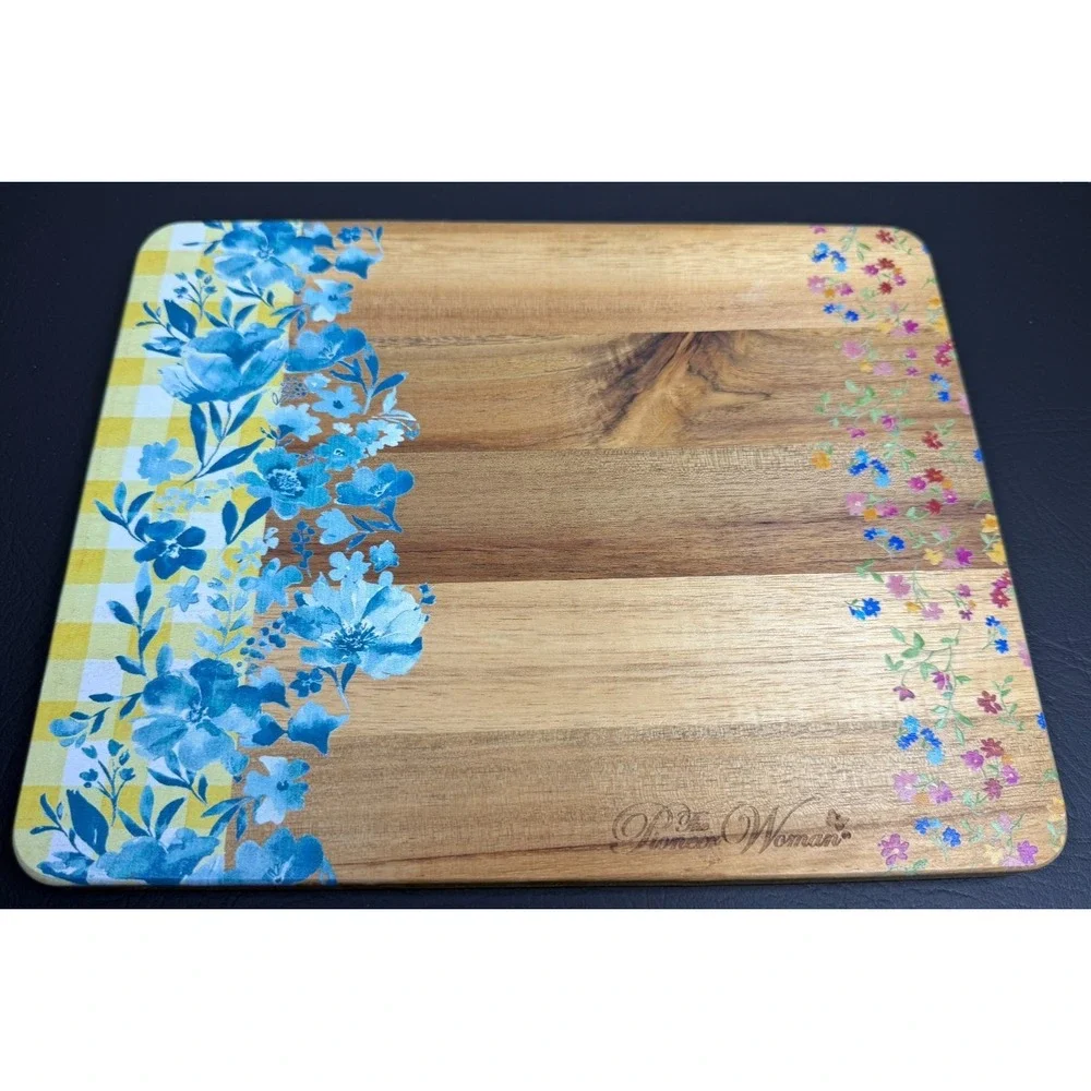 The Pioneer Woman Patchwork Medley Acacia Cutting Board 8